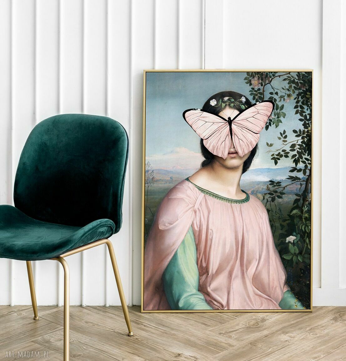 Papilio - plakat 40x50 cm: motyl w kobiecym stylu