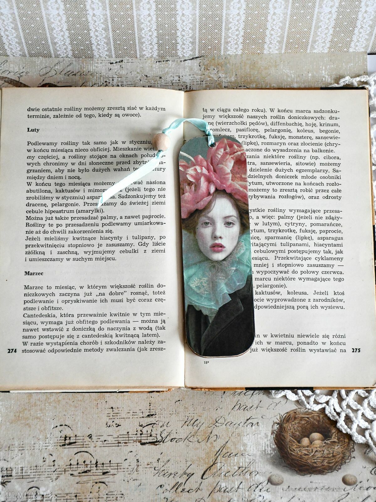 Ręcznie robiona zakładka do książki