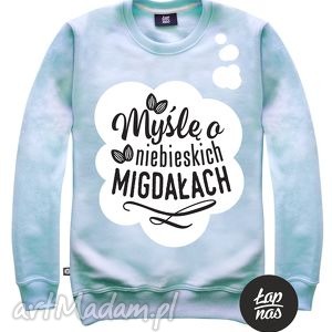 łap nas bluza baby blue niebieskie migdały