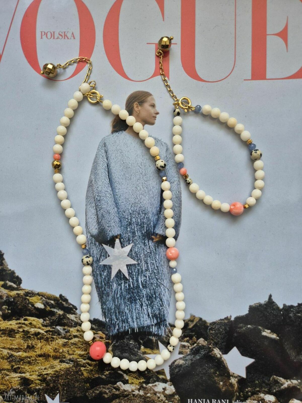 Pastelowa bransoletka Happy z szafirów, korali i pozłacanego srebra 925