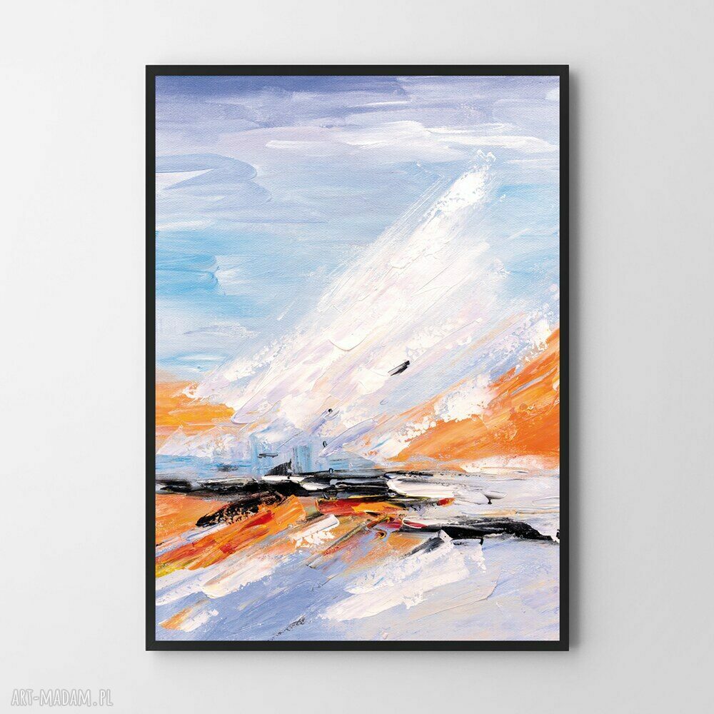 Pastelowa Geometria - plakat abstrakcyjny 61x91 cm