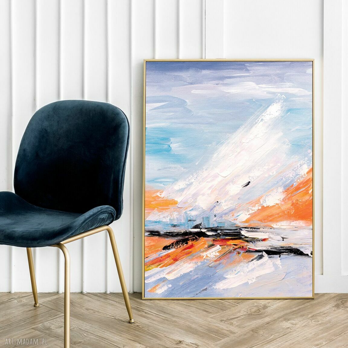 Pastelowa Geometria - plakat abstrakcyjny 61x91 cm