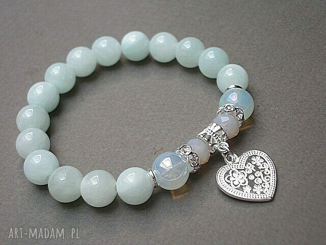light blue heart /08.08.16/ hand made