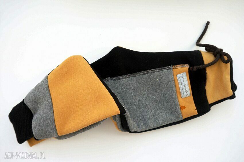 PATCH PANTS spodnie 110 - 152 cm szary & czarny