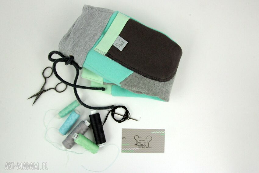 Patch Pants - ECO dresik dziecięcy miętowy