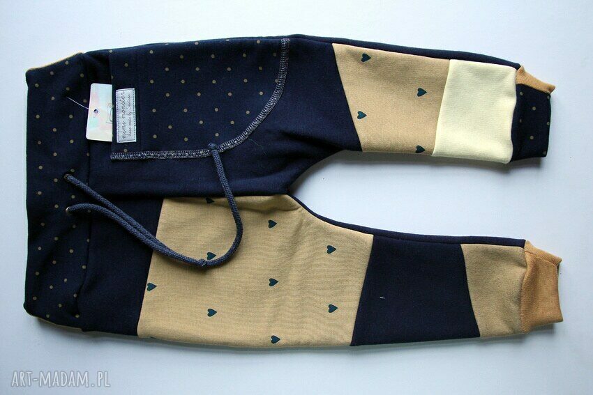 Patch Pants - ECO dresik dziecięcy / granatowy
