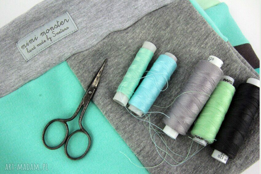 Patch Pants - ECO dresik dziecięcy miętowy