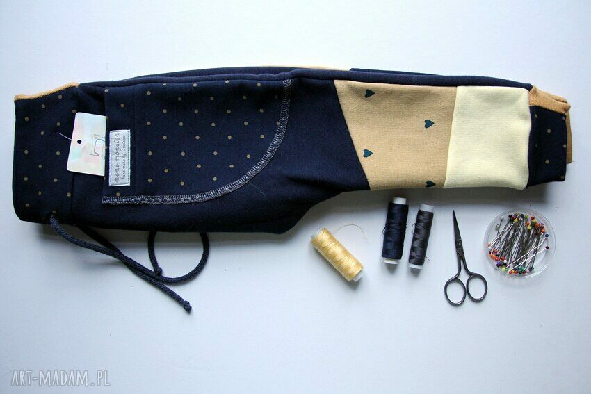 Patch Pants - ECO dresik dziecięcy / granatowy