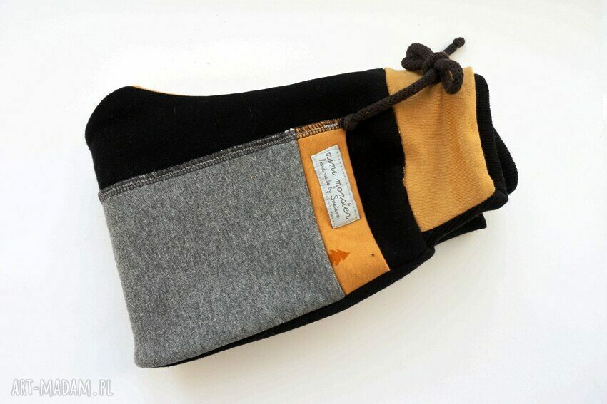PATCH PANTS spodnie 110 - 152 cm szary & czarny