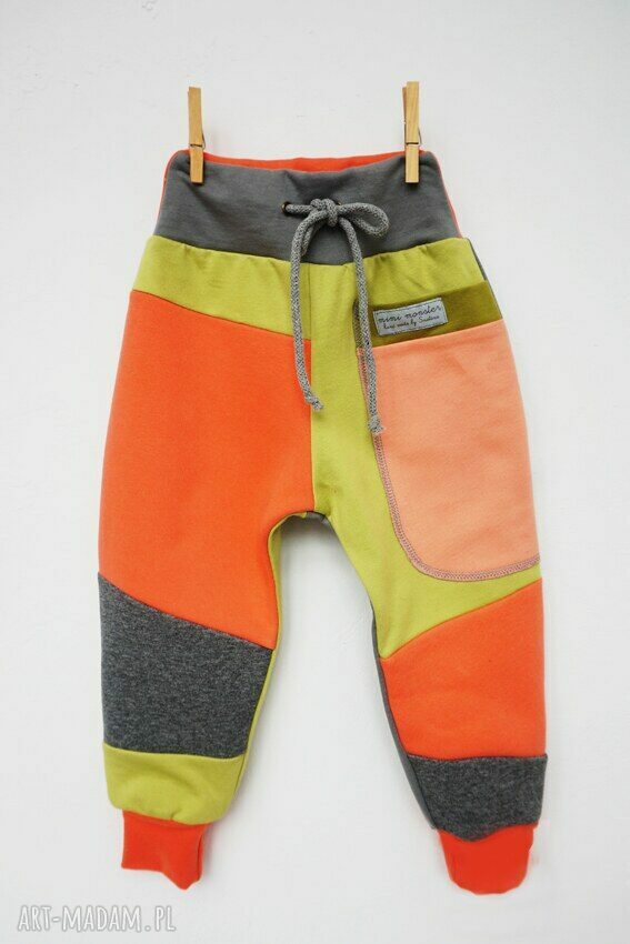 PATCH PANTS spodnie 74 - 104 cm orangina