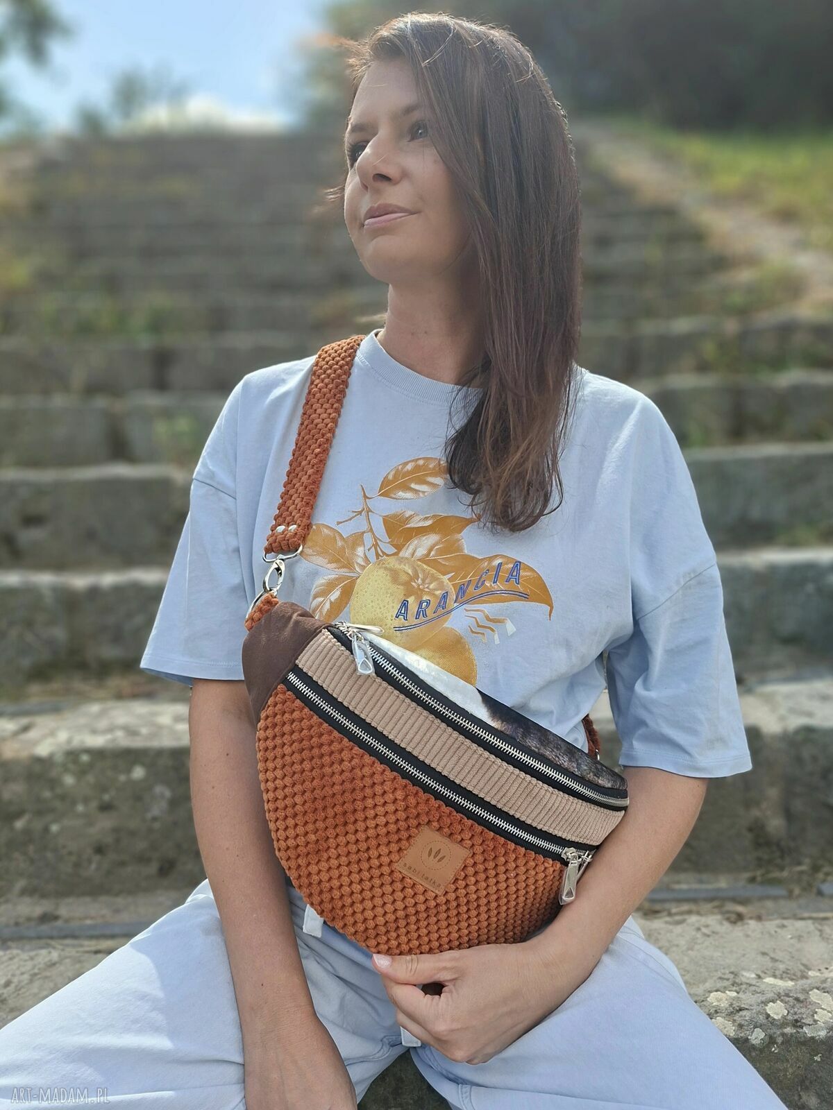 Patchworkowa nerka maxi Virginia No2 - XL od Sabi tatka (ręcznie robiona)