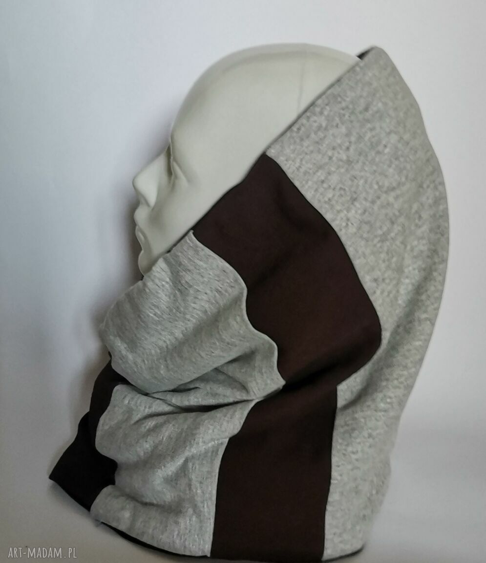 Komin patchworkowy Boho Box X1 - kolorowy etno na podszewce