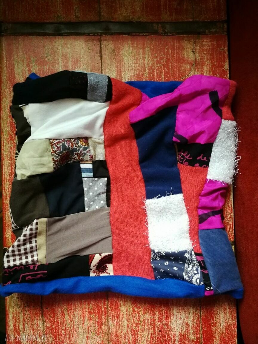 Komin patchworkowy na podszewce - miękki i ciepły, Ruda Klara (handmade)