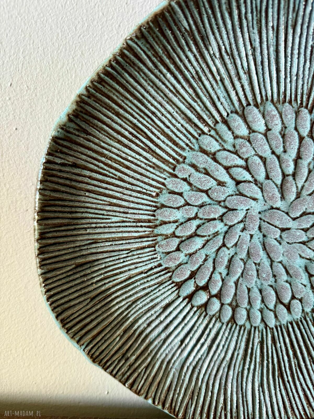 Patera ceramiczna 'Deep Lines' - talerz i misa poLEPIONE, 25 cm