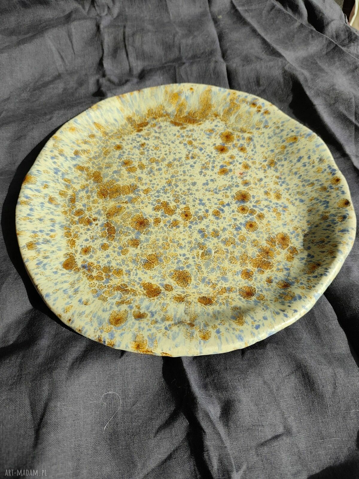 Patera ceramiczna na owoce Wolna Chwila - handmade talerz do serwowania
