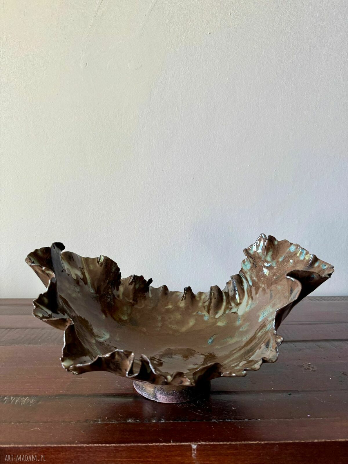 Patera ceramiczna handmade - miska na owoce i dekoracja wnętrza