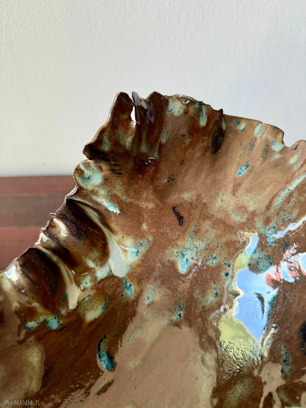 Patera ceramiczna handmade - miska na owoce i dekoracja wnętrza