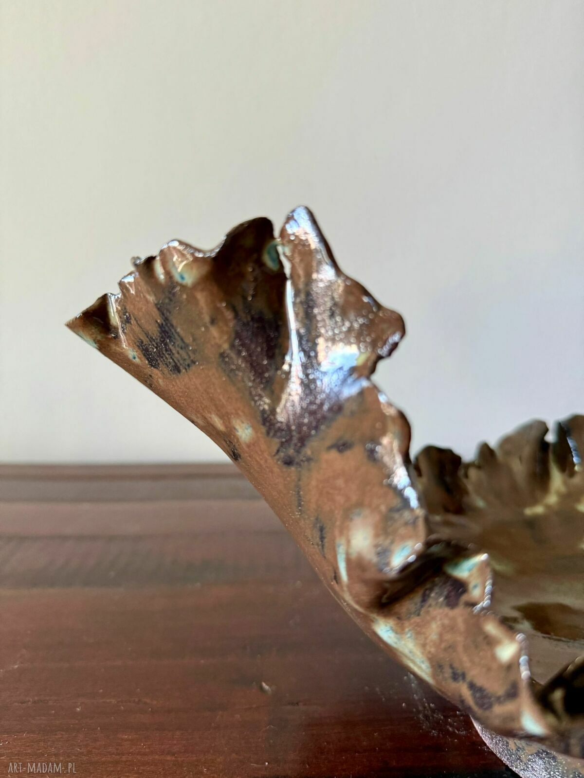 Patera ceramiczna handmade - miska na owoce i dekoracja wnętrza