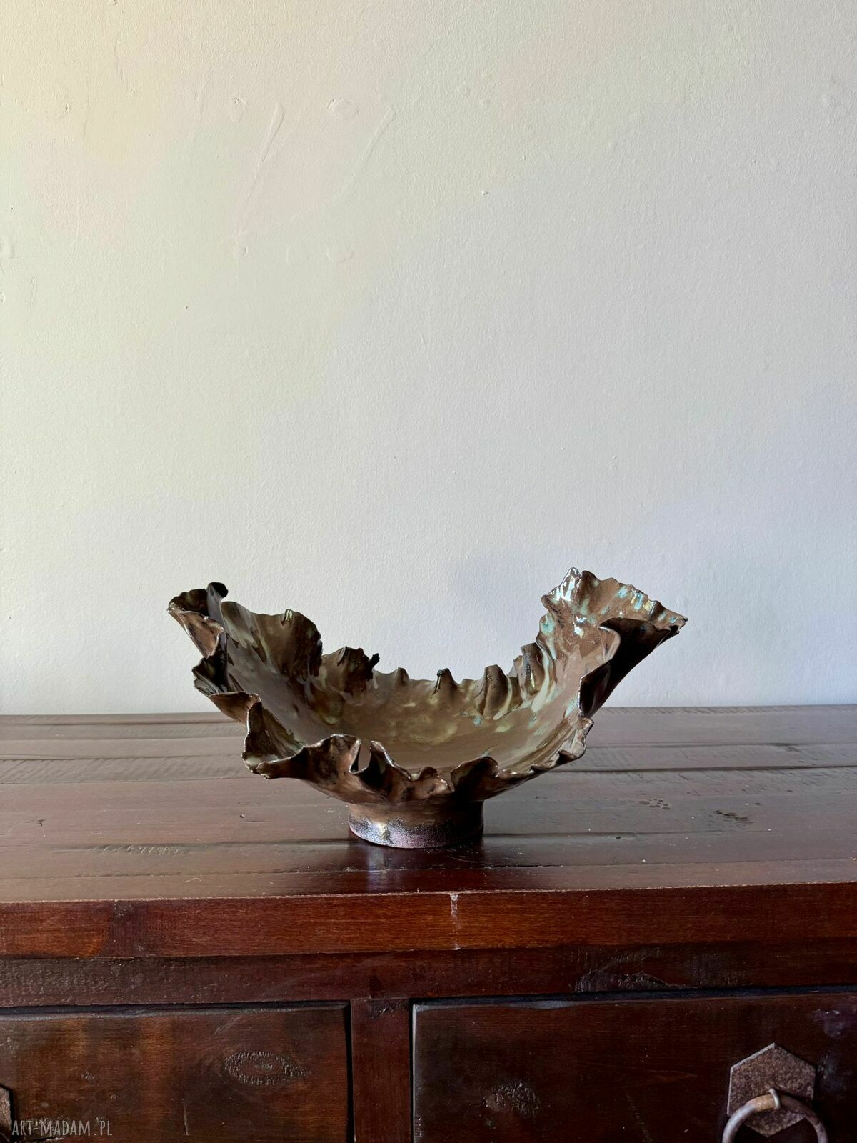 Patera ceramiczna handmade - miska na owoce i dekoracja wnętrza