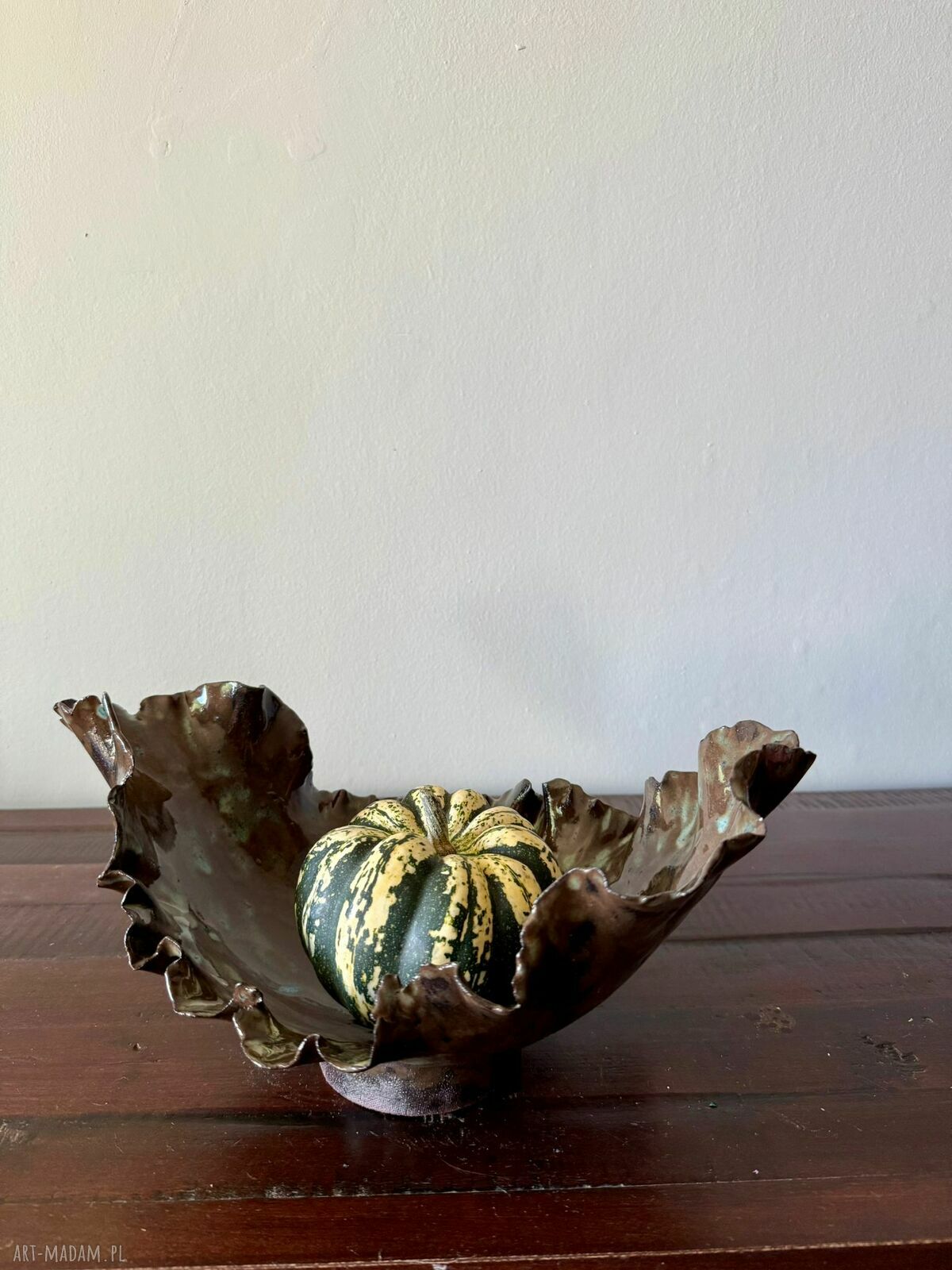Patera ceramiczna handmade - miska na owoce i dekoracja wnętrza