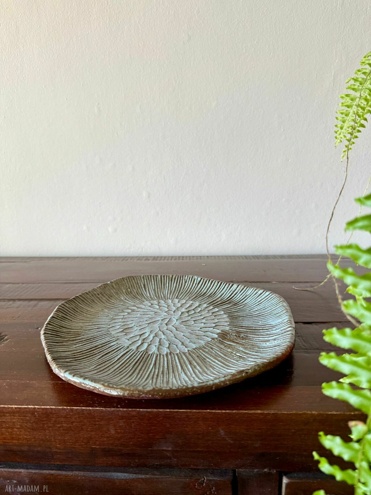 Patera ceramiczna 'Deep Lines' - talerz i misa poLEPIONE, 25 cm