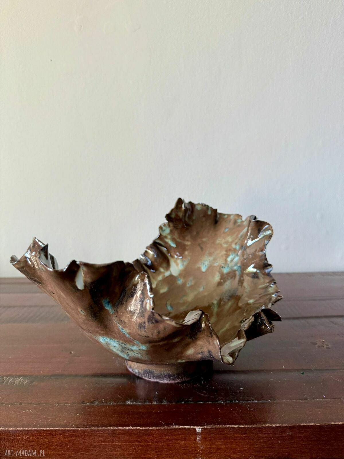 Patera ceramiczna handmade - miska na owoce i dekoracja wnętrza