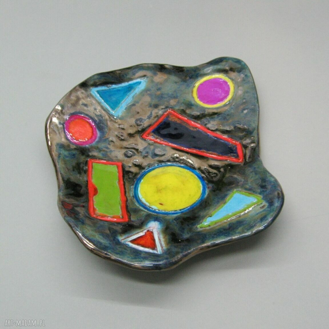 Patera Energia kolorów - nowoczesna dekoracja z ceramiki handmade