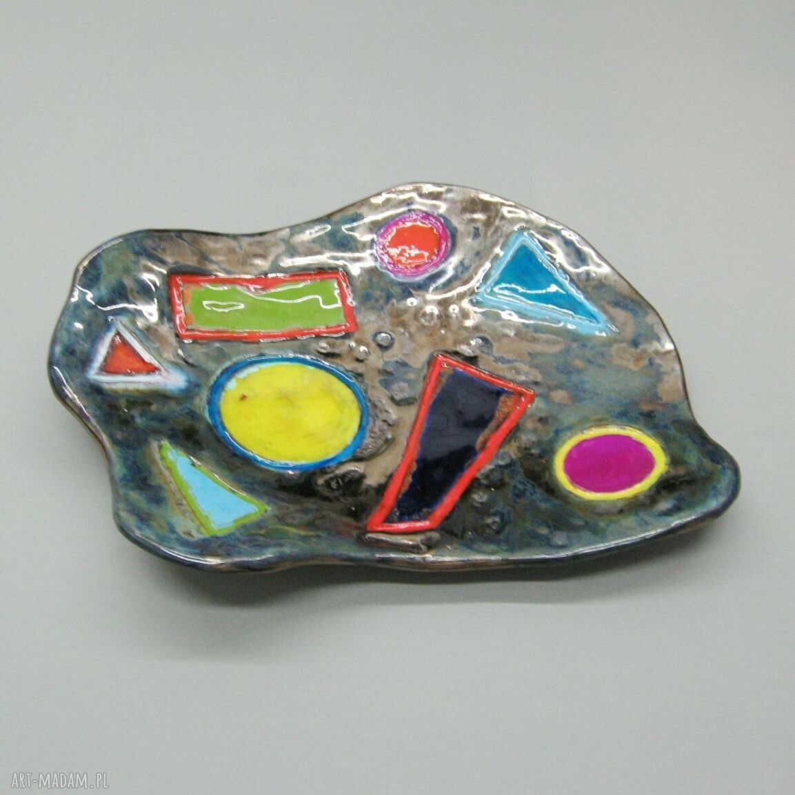 Patera Energia kolorów - nowoczesna dekoracja z ceramiki handmade