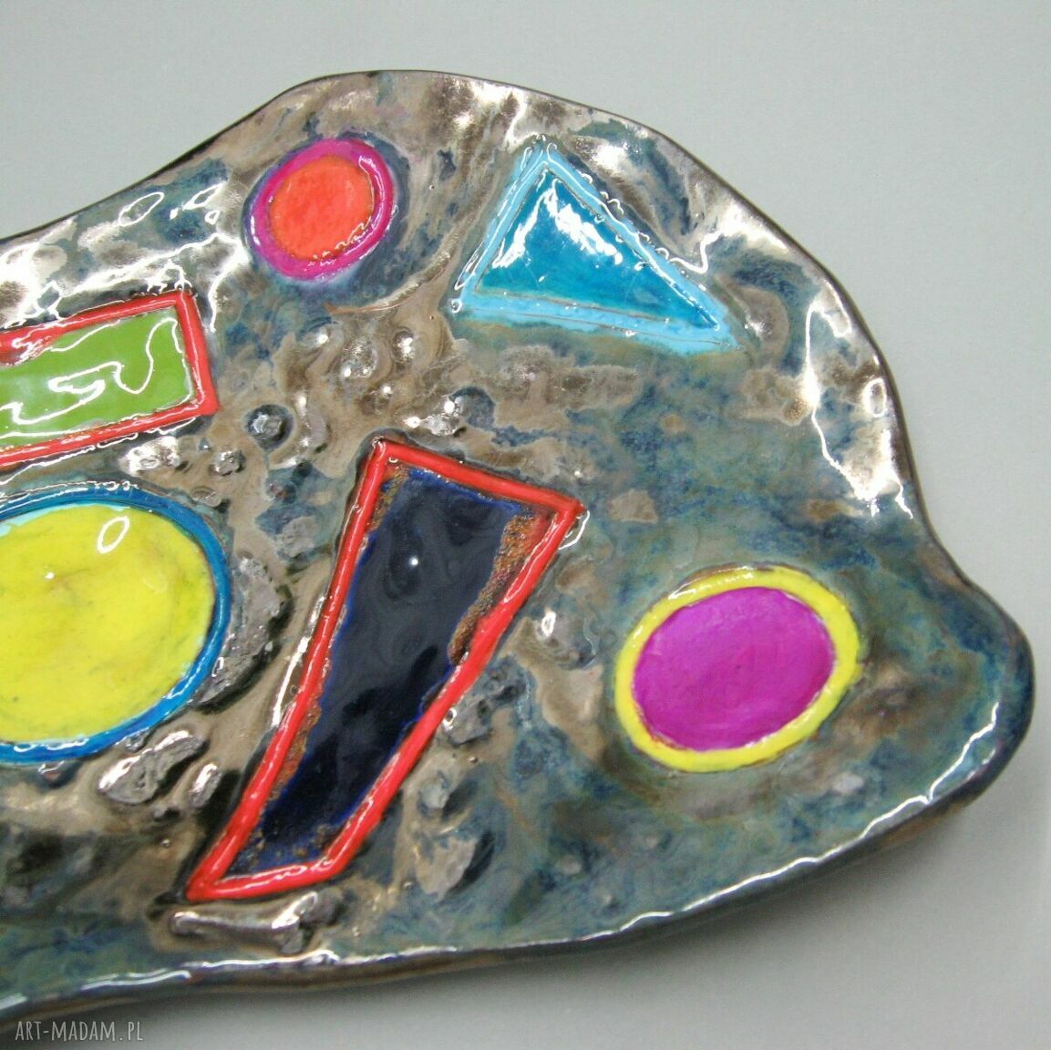 Patera Energia kolorów - nowoczesna dekoracja z ceramiki handmade
