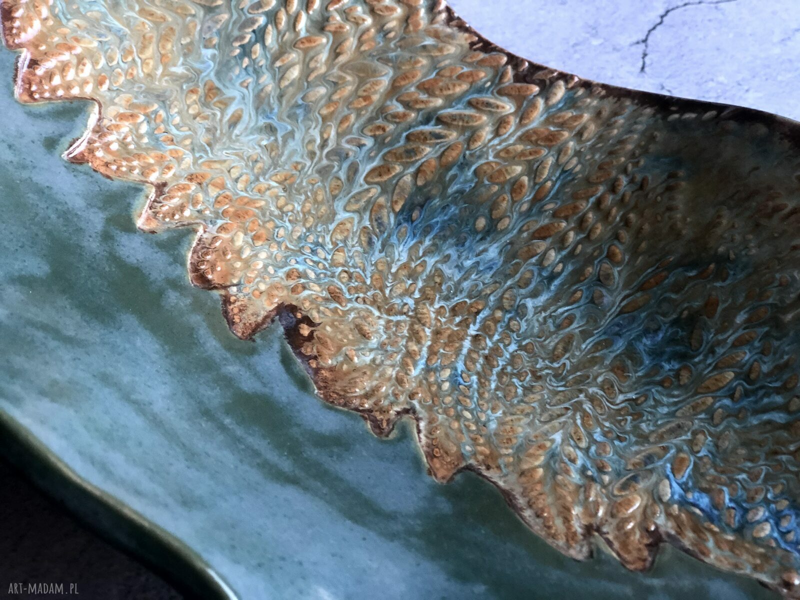Patera JUNGLE - ceramika handmade na owoce i dekoracje