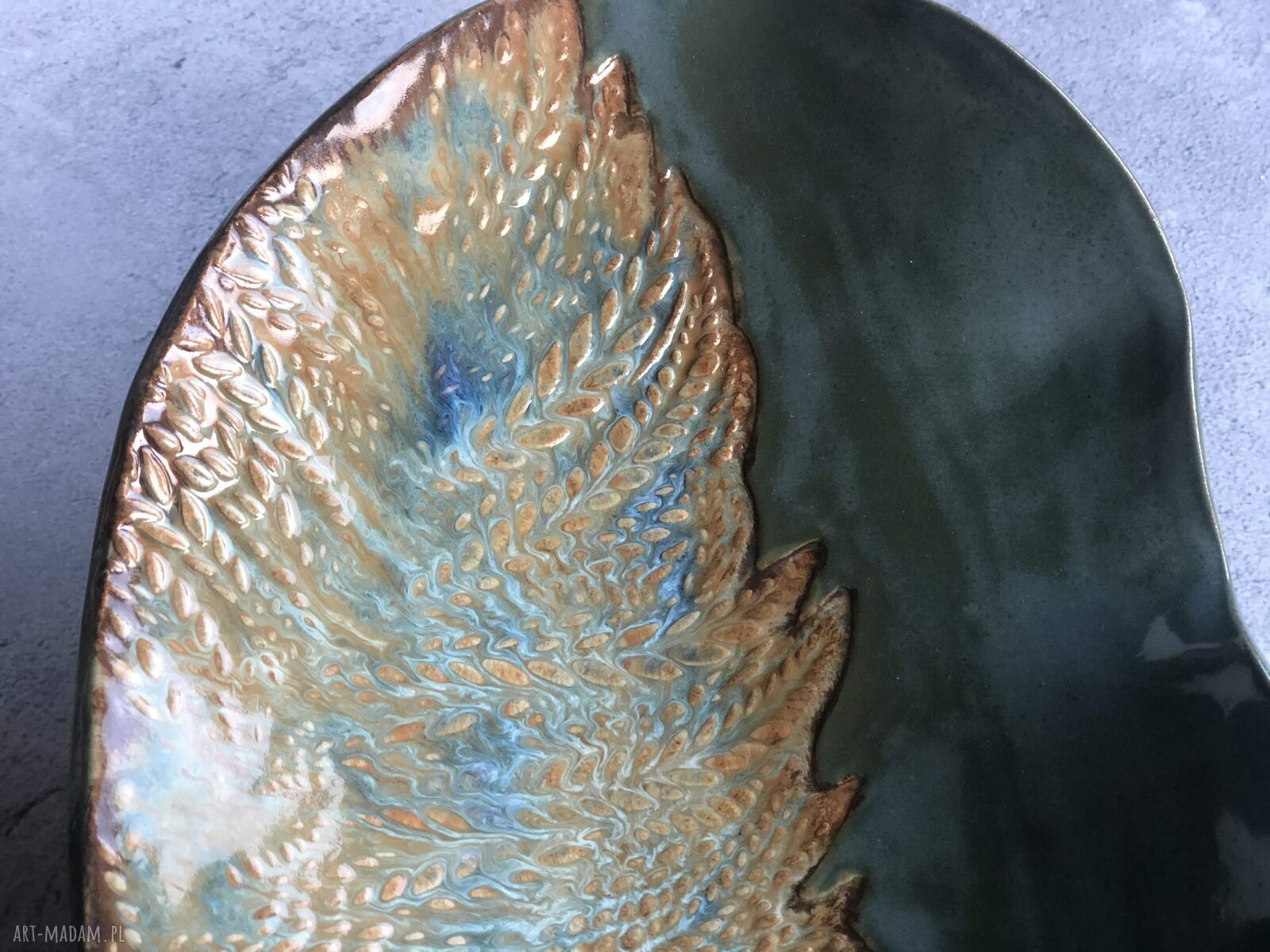 Patera JUNGLE - ceramika handmade na owoce i dekoracje