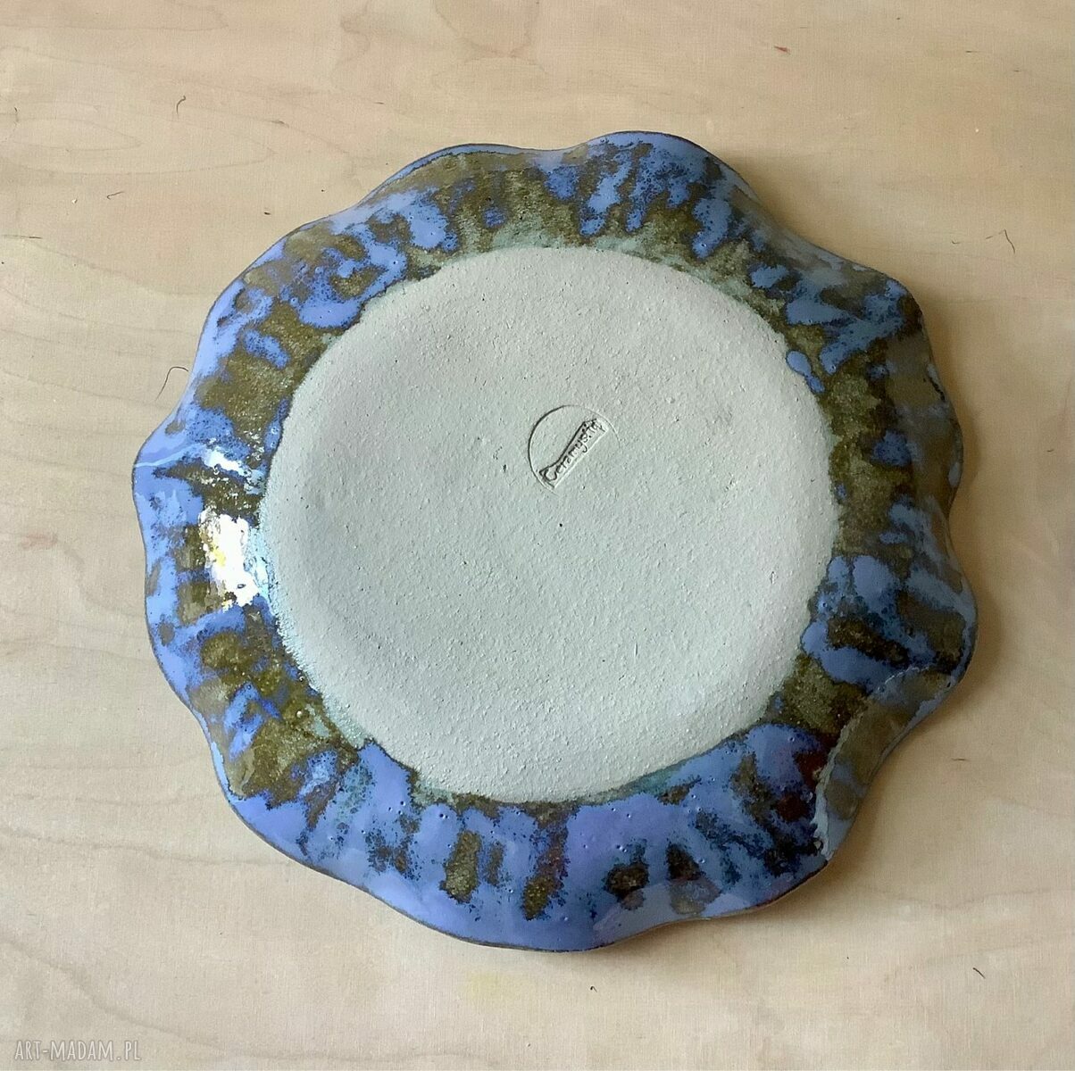 Misa/patera ceramiczna "Niebieskie łezki" na owoce