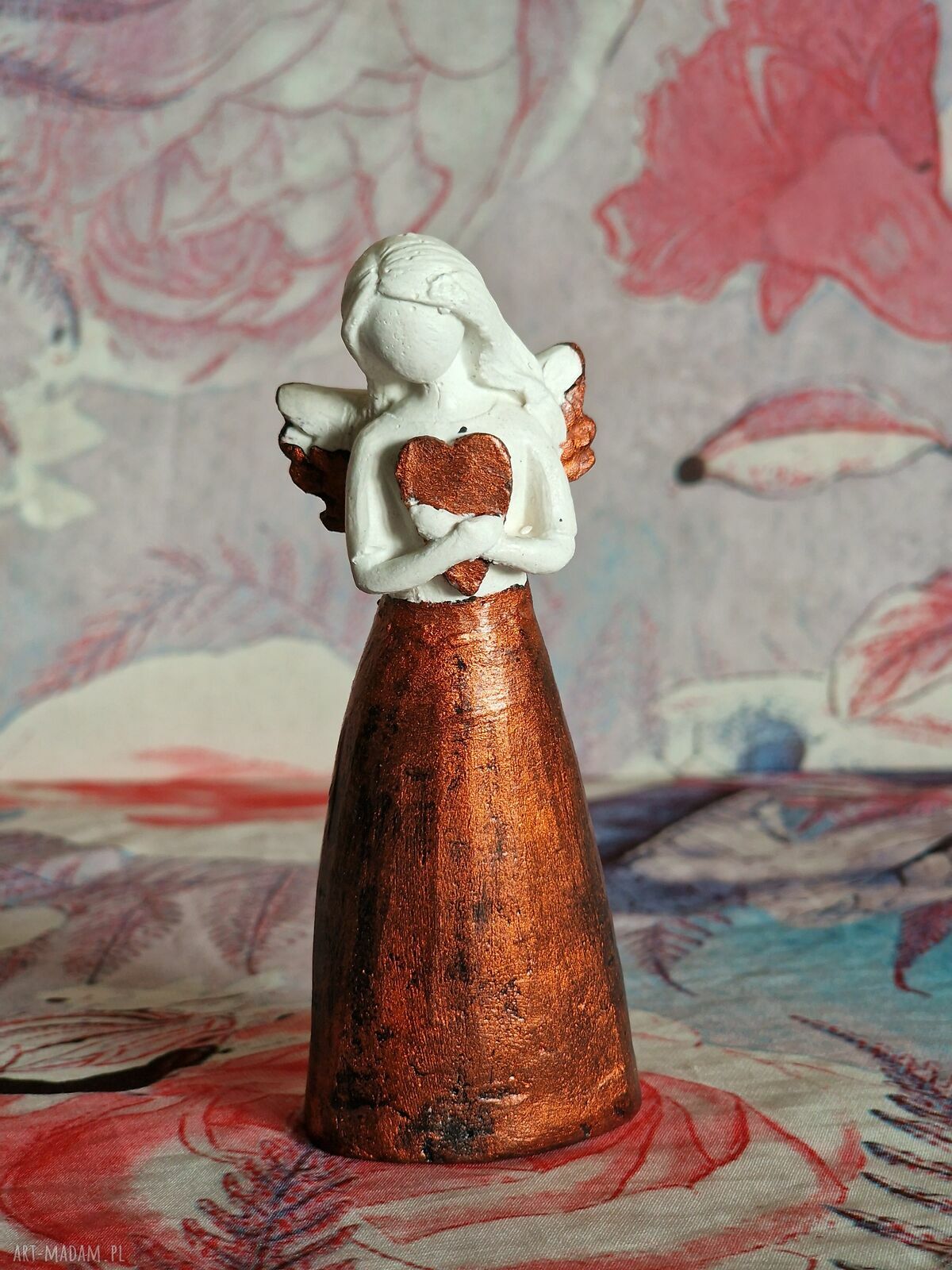 PATRIOTYCZNIE - Rzeźba z gipsu „Anioł Ojczyzny” 12,4 cm