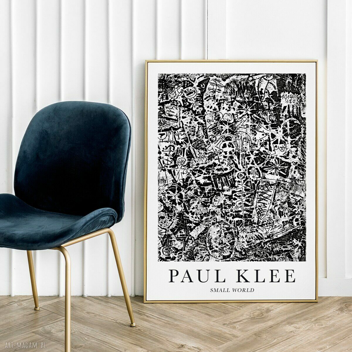 Plakat Paul Klee Small World 30x40 cm - grafika sztuka do Twojego wnętrza