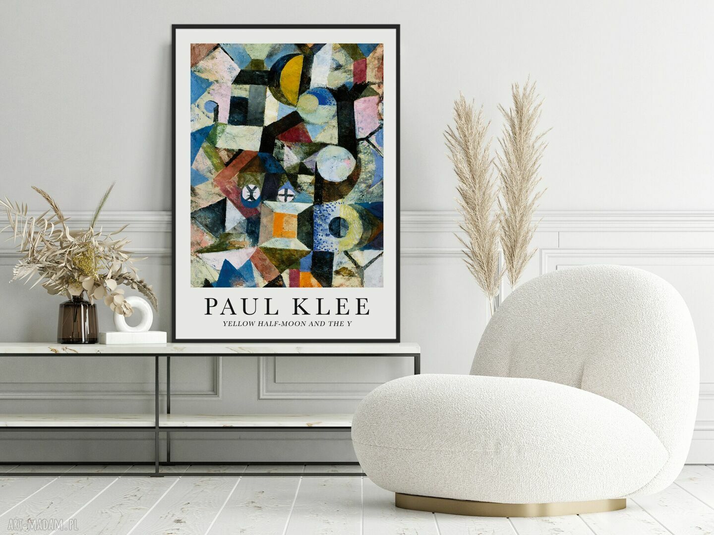 Plakat Paul Klee "Yellow Half-Moon and the Y" - format 50x70 cm