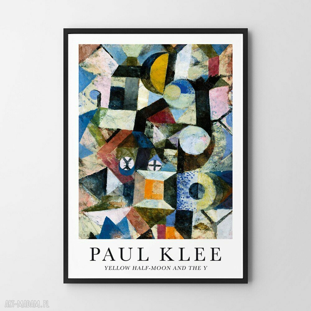 Plakat Paul Klee "Yellow Half-Moon and the Y" - format 50x70 cm