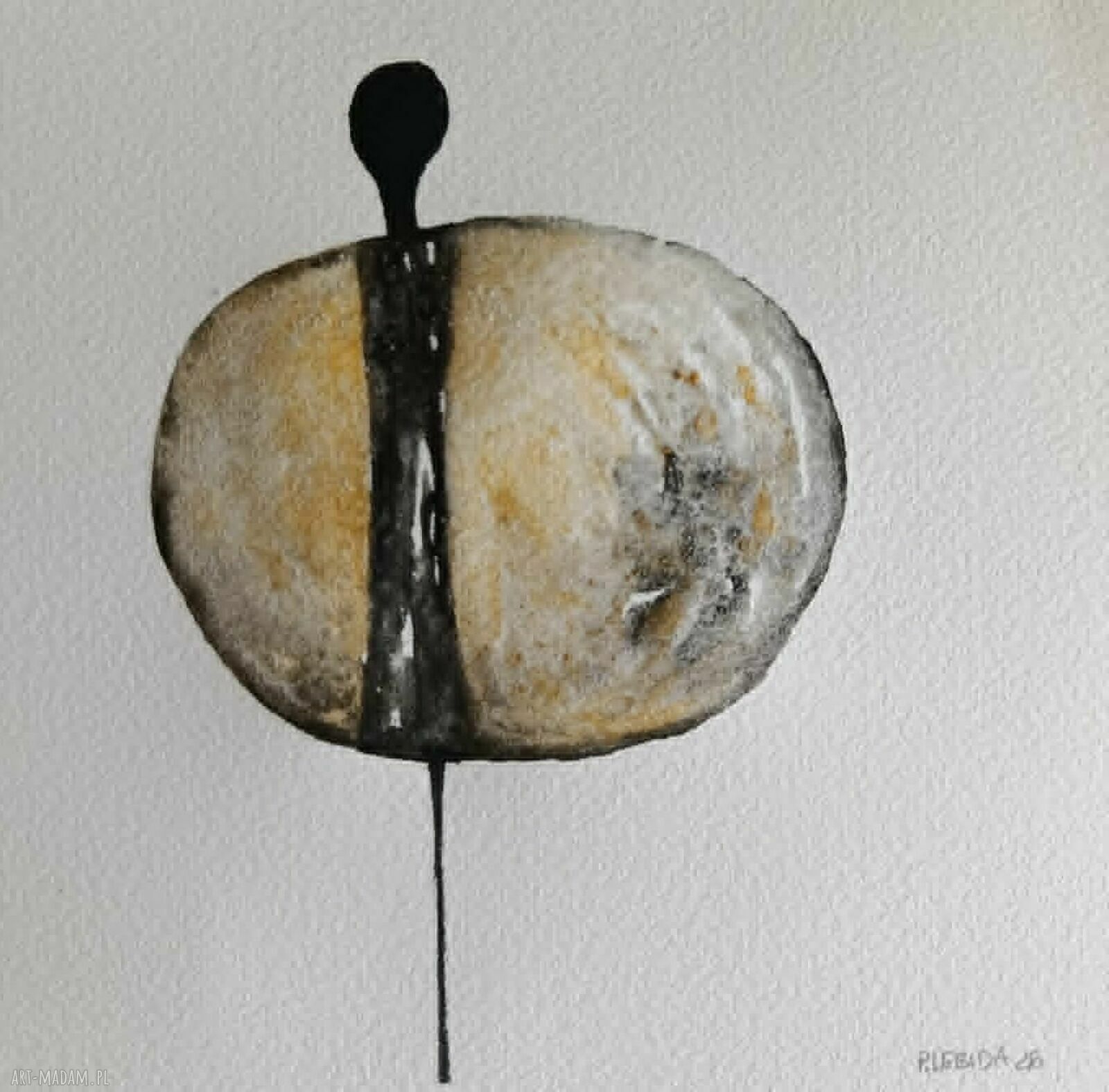 Cztery postacie - oryginalny komplet akwarel 20x20 Paulina Lebida