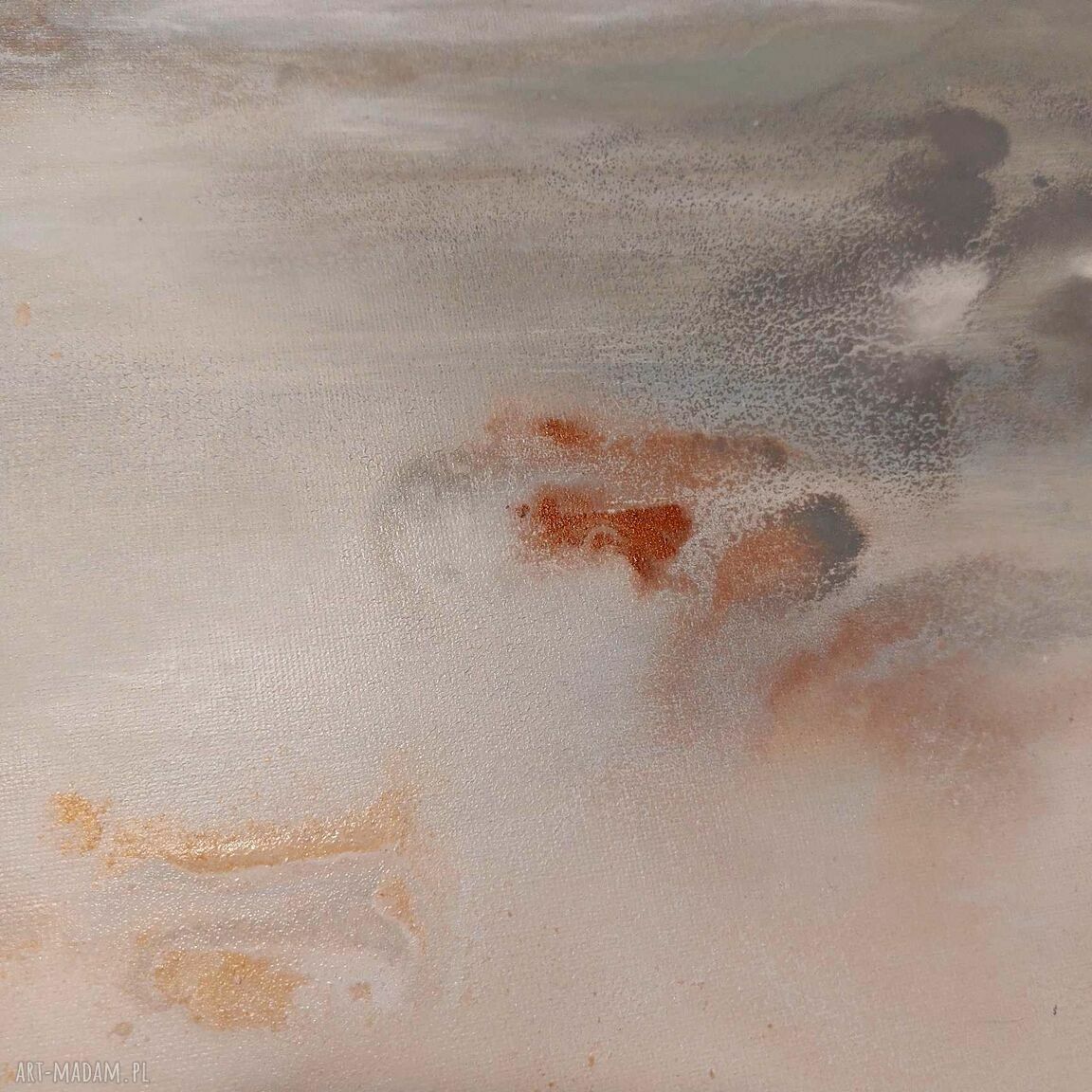 Ręcznie malowany pejzaż akrylowy 50x40 cm - bez ramy, sygnowany