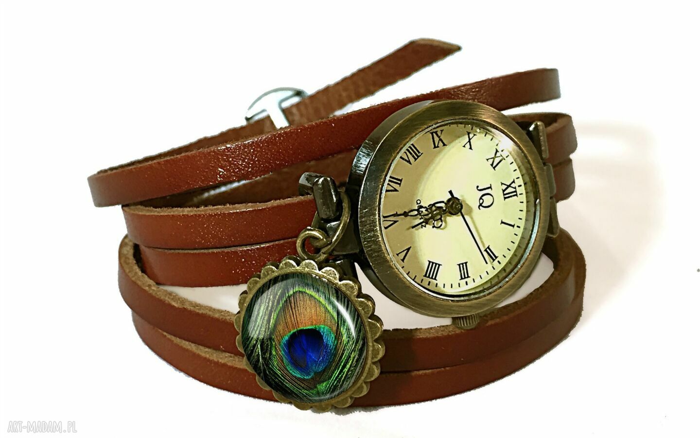 kolczyki: Pawie oczka Kolczyki wkrętki HandMade
