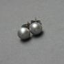 hand made kolczyki pearls platinum vol. 2 /alloys collection/ sztyfty