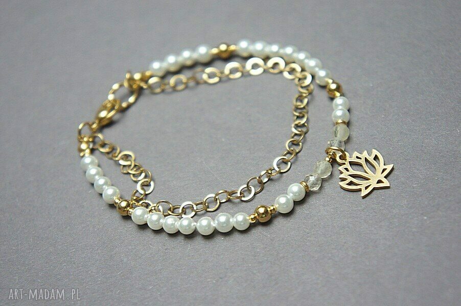 Pearls /white/ vol. 9 bransoletka ręcznie robione