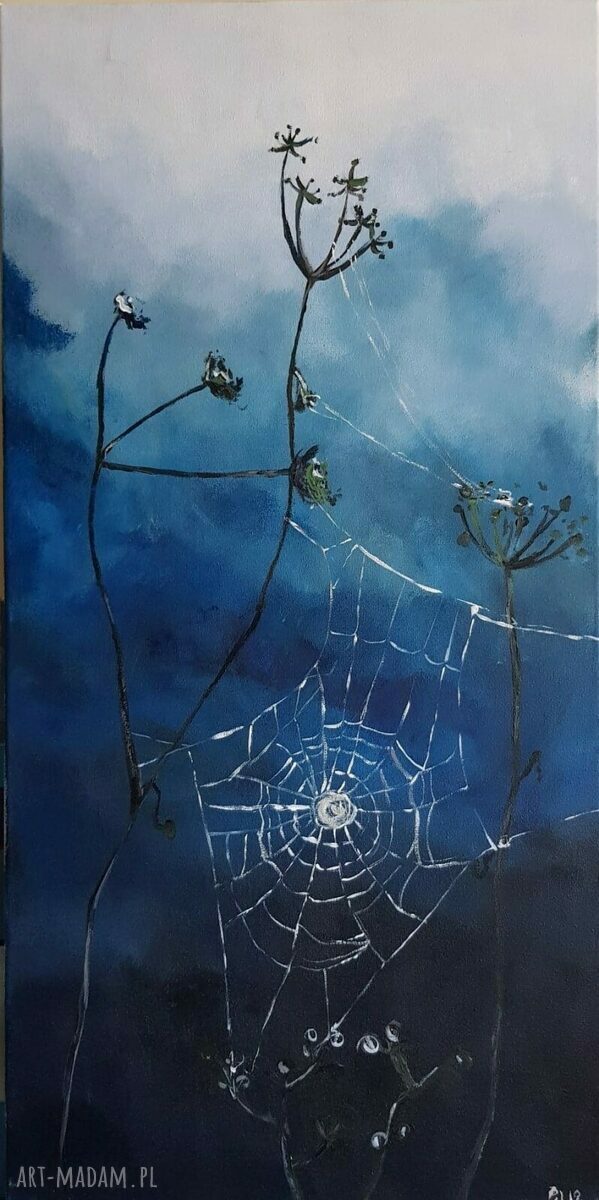 Obraz akrylowy PEJĘCZYNA 30x60 cm - ręcznie malowany, sygnowany
