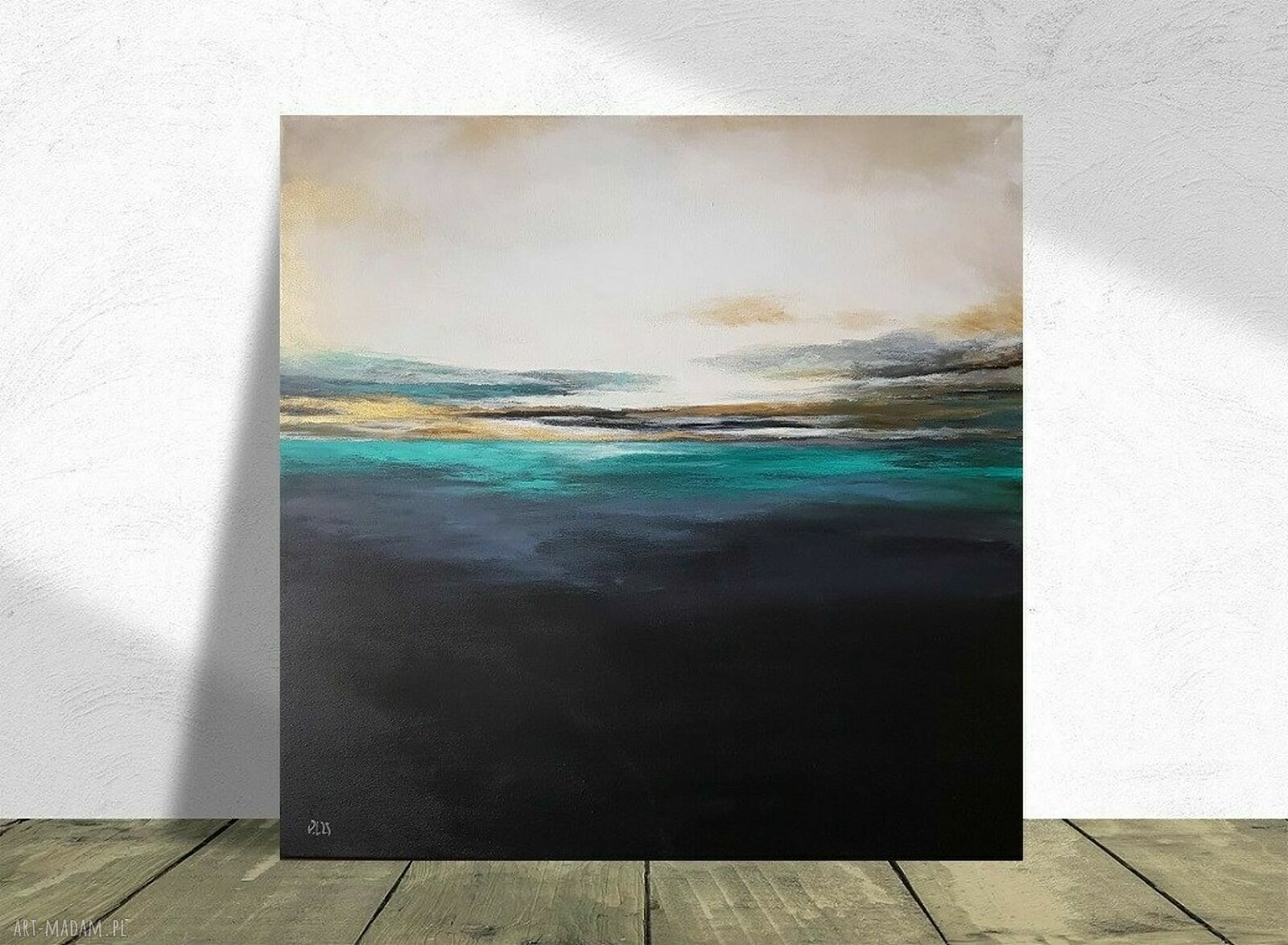 Pejzaż abstrakcyjny - obraz akrylowy 60x60 cm