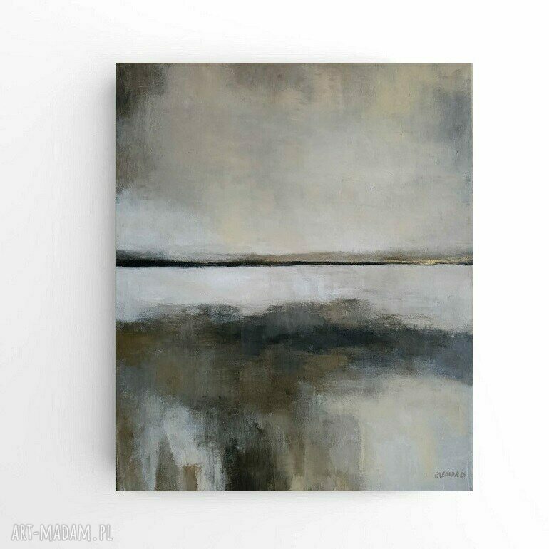 Pejzaż abstrakcyjny - nowoczesny obraz akrylowy 60x50 cm