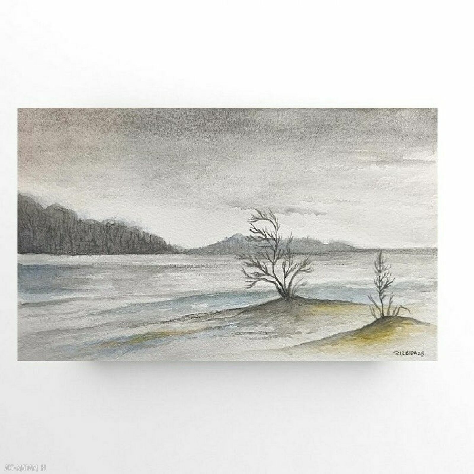 Pejzaż - akwarela 15x25 cm