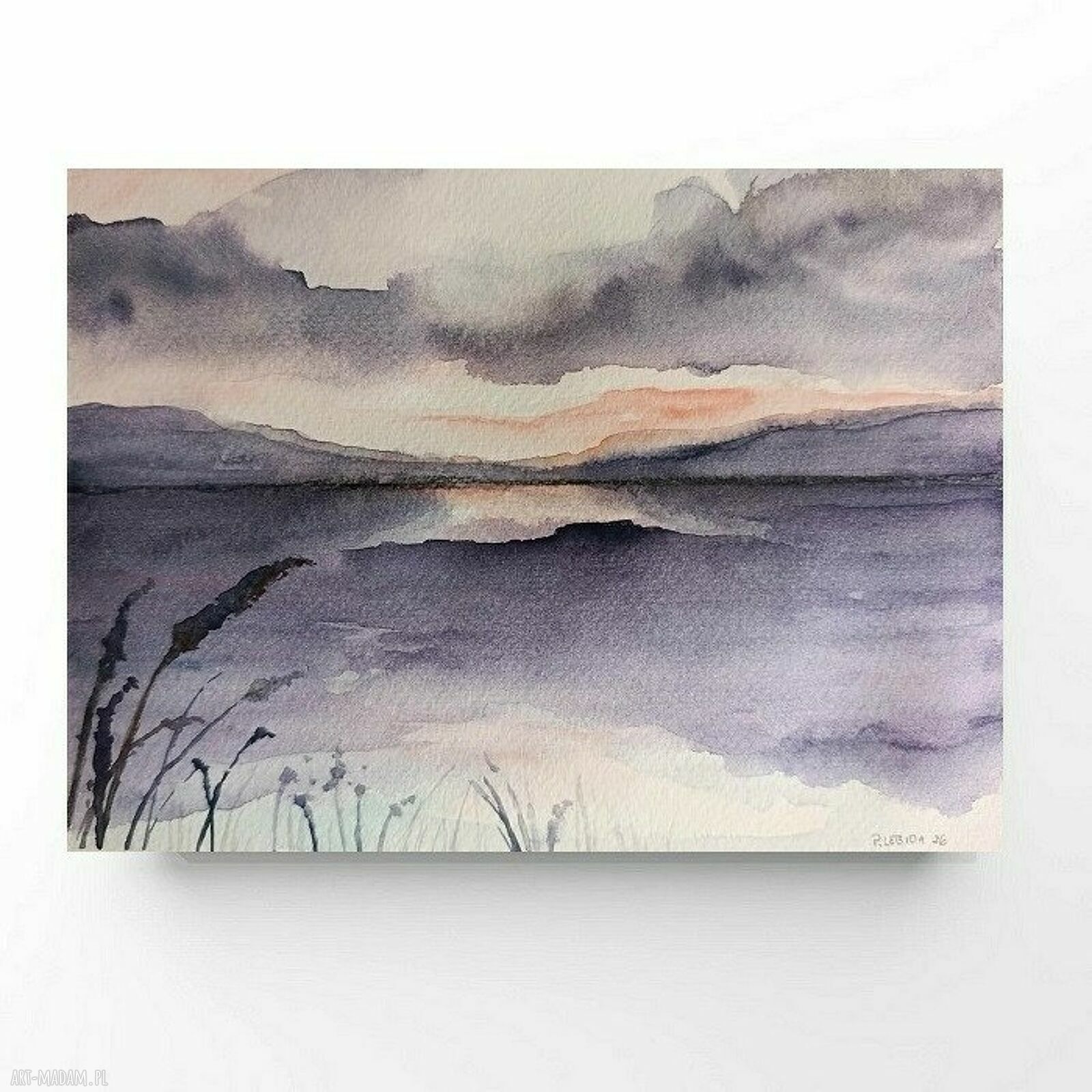 Pejzaż - akwarela formatu 18/24 cm