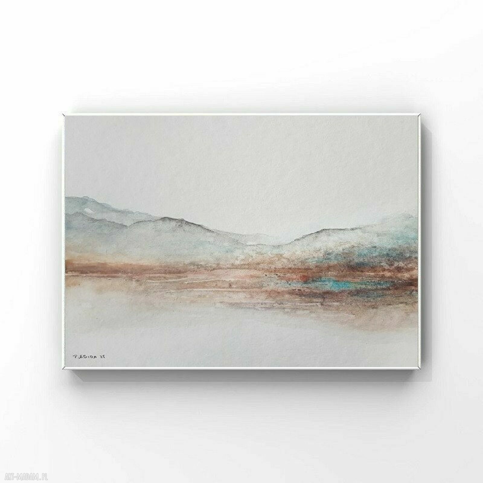 Pejzaż - akwarela formatu 18/24 cm