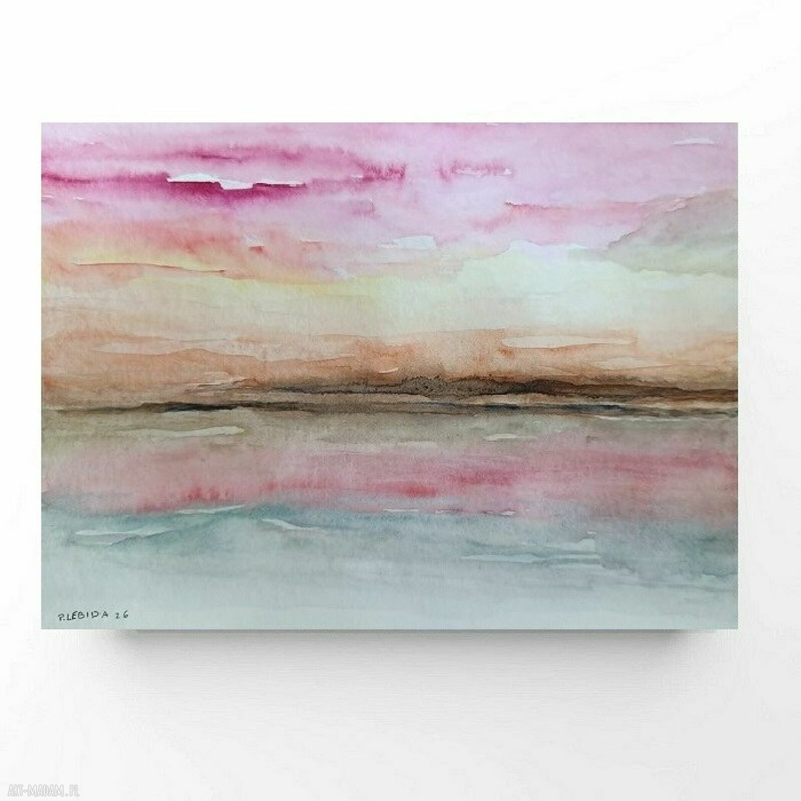 Pejzaż - akwarela formatu 18x24 cm