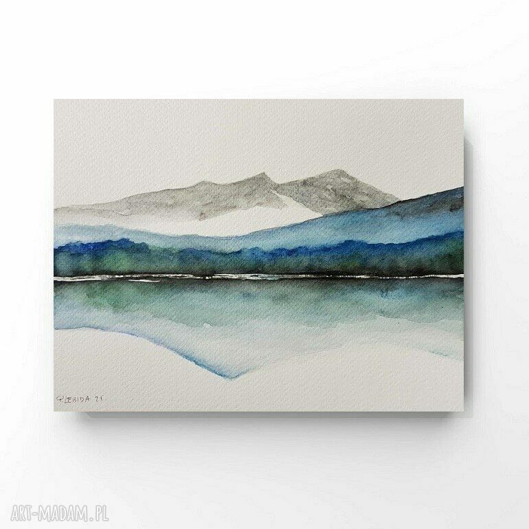Pejzaż - akwarela formatu 18/24 cm