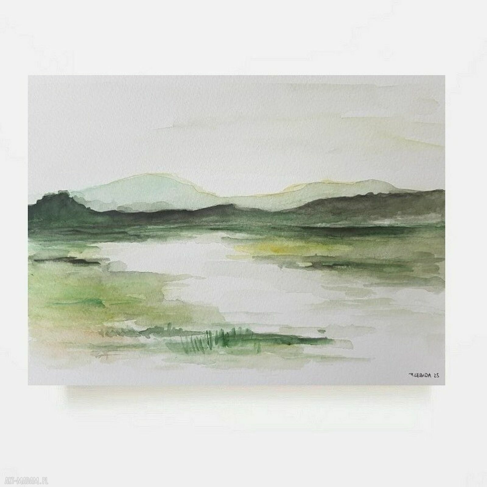 Oryginalna akwarela - pejzaż 18x25 cm